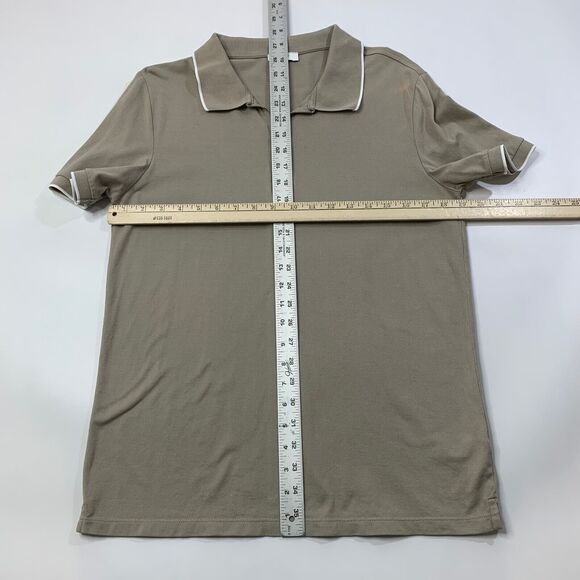 Reiss Shirt Mens S Small Parchment White Egyptian Cotton Quarter Zip Jacob Polo - Picture 5 of 10